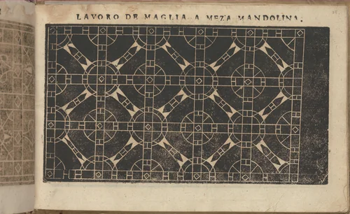 Studio delle virtuose Dame, page 28 (recto) by Isabella Catanea Parasole, book, 1597