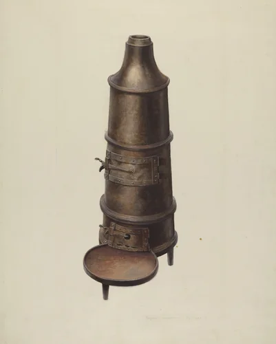 Cannon Stove by Regina Henderer, index of american design, 1939