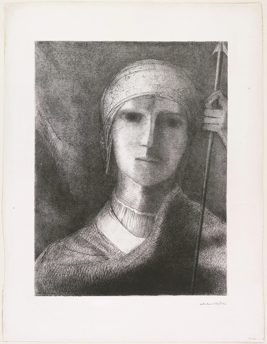 Parsifal by Odilon Redon, print, 1891