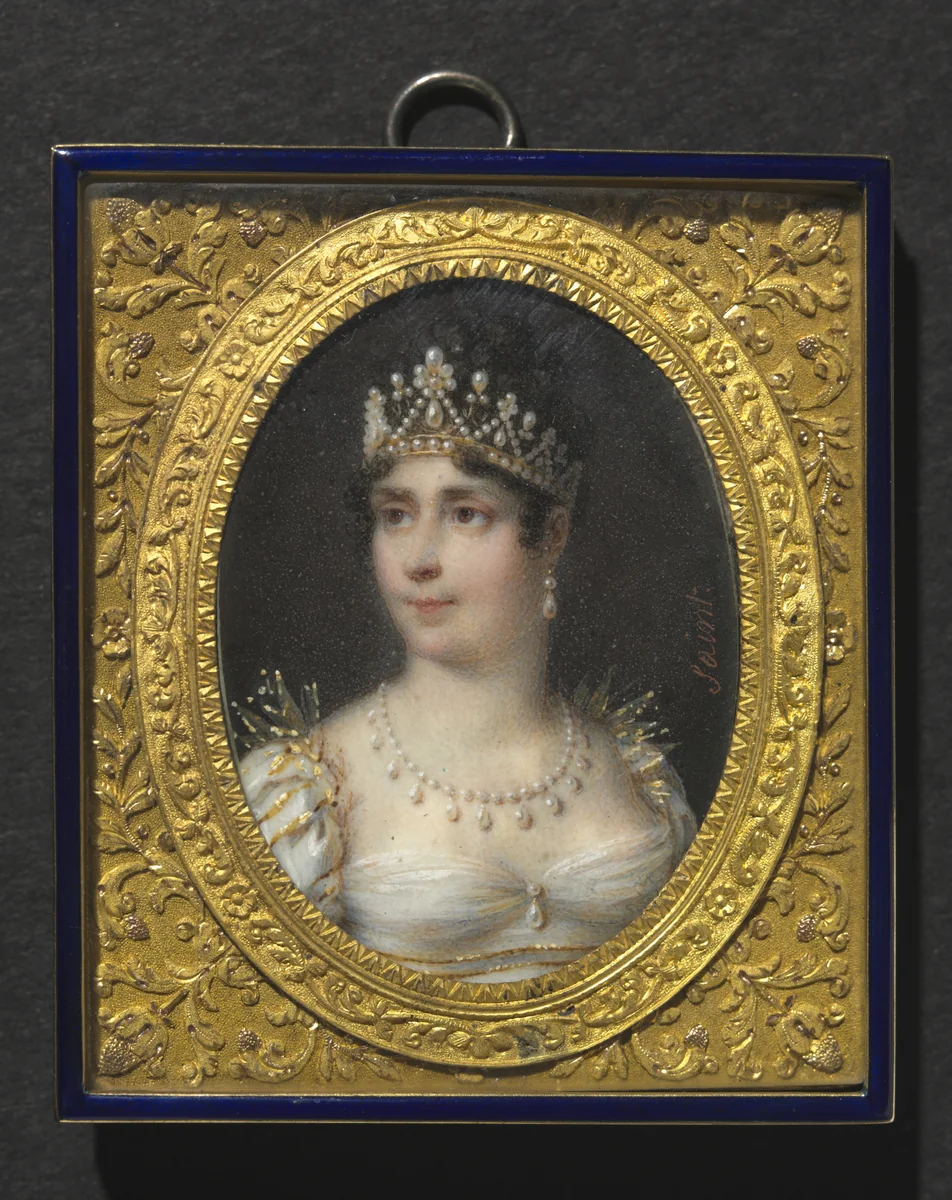Portrait of Joséphine de Beauharnais, Empress of the French by Daniel Saint, painting, 1801-1811