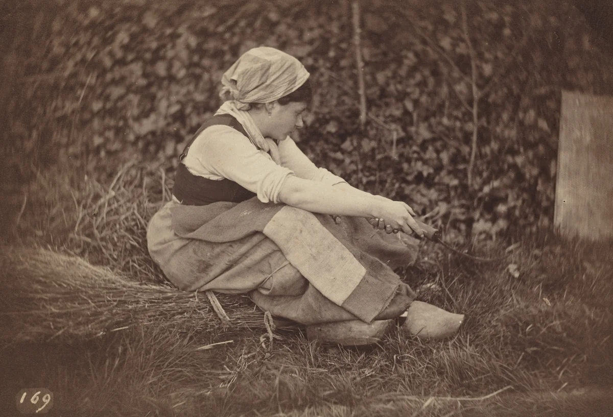 Peasant by Auguste Giraudon, photograph, 1870