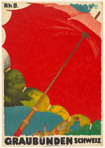 Graubunden Schweiz by Augusto Giacometti, design, 1920