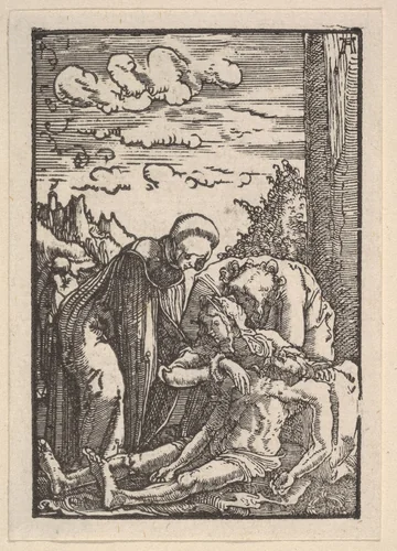 Lamentation, from "The Fall and Salvation of Mankind Through the Life and Passion of Christ" by Albrecht Altdorfer, print, 1508-1518