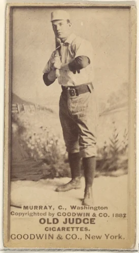 Jeremiah J. "Miah" Murray, Catcher, Washington Nationals, from the Old Judge series (N172) for Old Judge Cigarettes by Goodwin & Company, photograph, 1887-1890