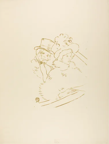 At the Concert by Henri de Toulouse-Lautrec, print, 1896