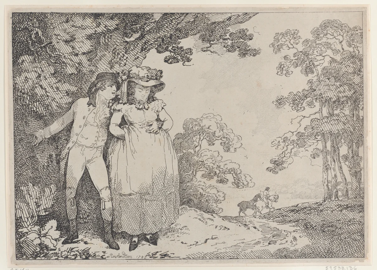 Going, A-Going by Thomas Rowlandson, print, 1785