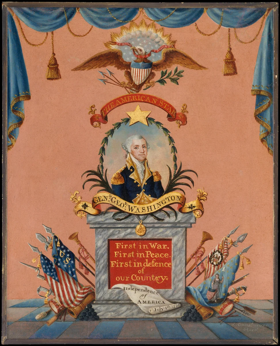 The American Star (George Washington) by Frederick Kemmelmeyer, artwork, 1800-1803