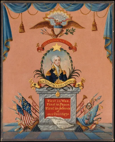 The American Star (George Washington) by Frederick Kemmelmeyer, artwork, 1800-1803