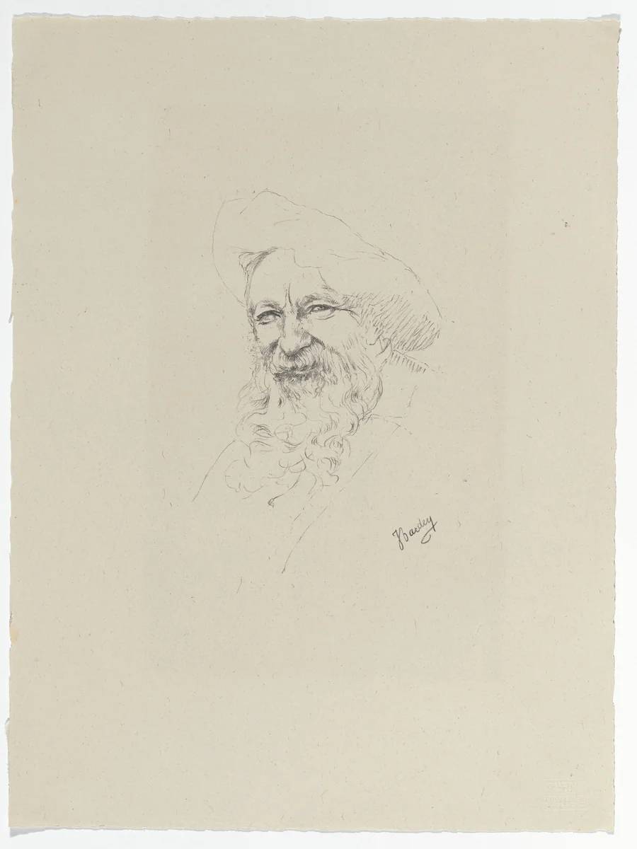 Rodin from Essai dur l'histoire de la lithographie en France. Les Peintures lithographes de Manet à Matisse. Album de lithographies originales. by Jeanne Bardey, print, 1924