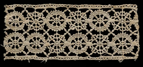 Bobbin Lace (Needlepoint Design) Insertion by Unknown, textile, 1550-1599