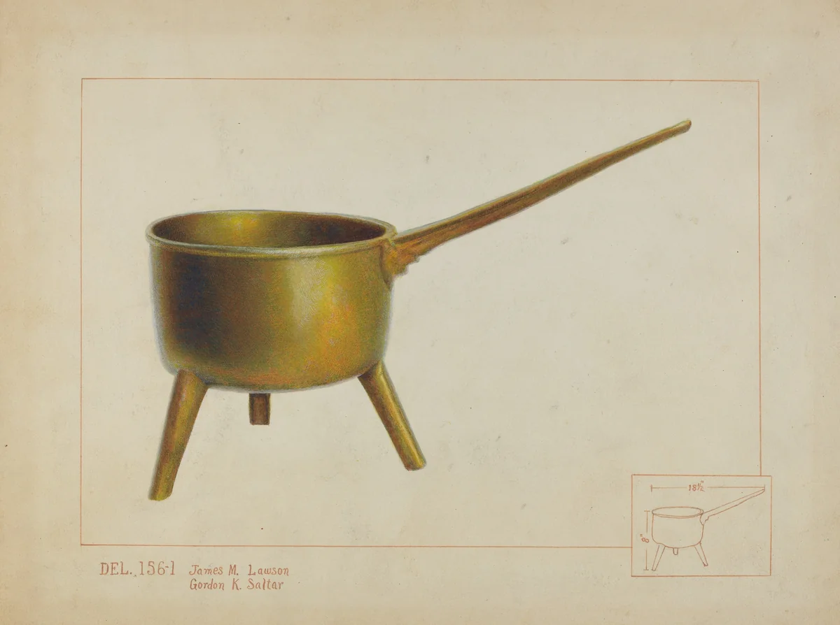 Pot with Legs by Gordon Saltar
Irene Lawson, index of american design, 1937