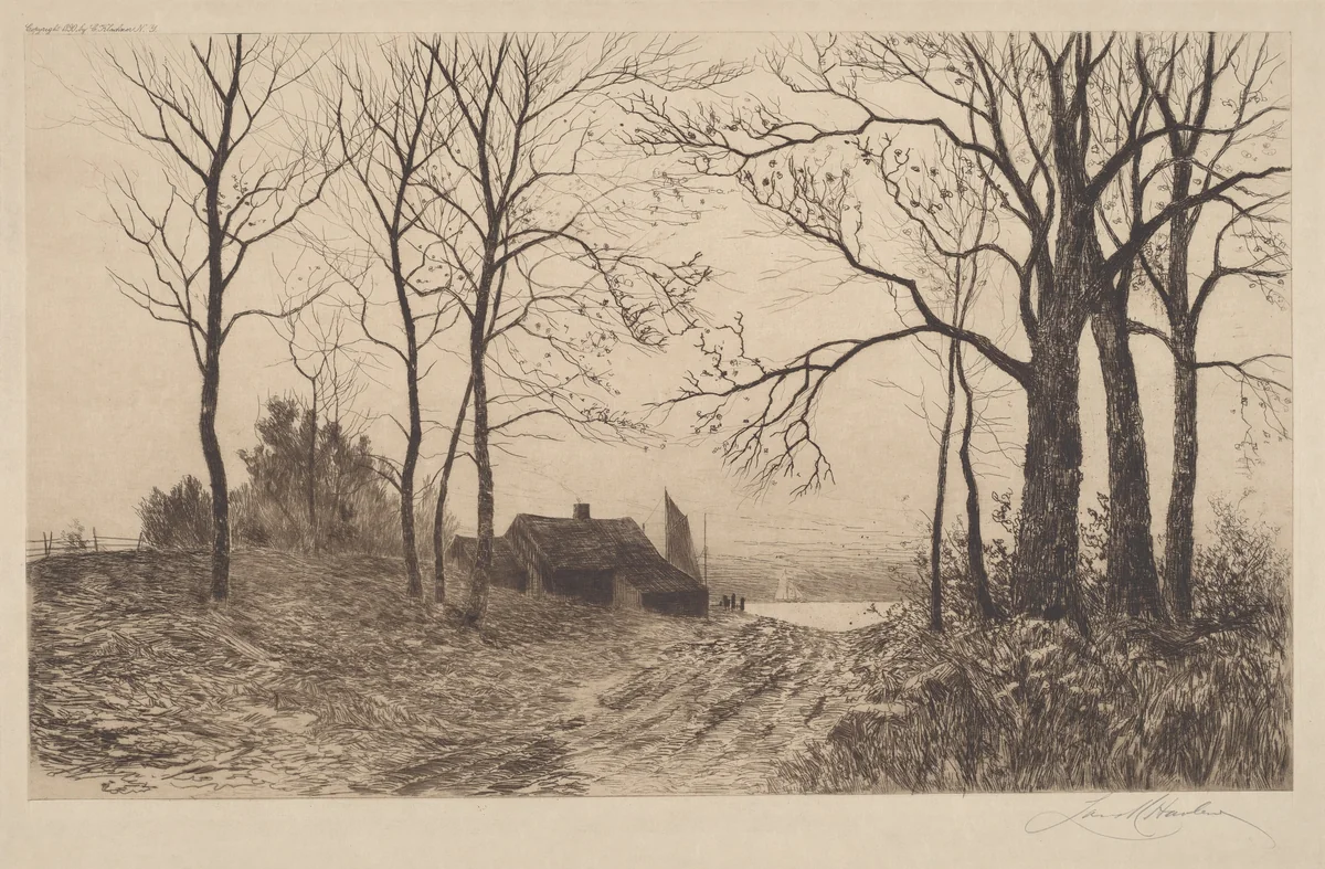 Road to the Shore by Louis Kinney Harlow, print, 1890