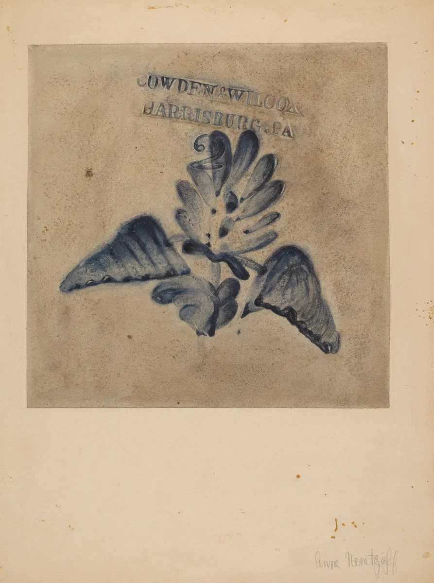 Jug by Anne Nemtzoff, index of american design, 1939