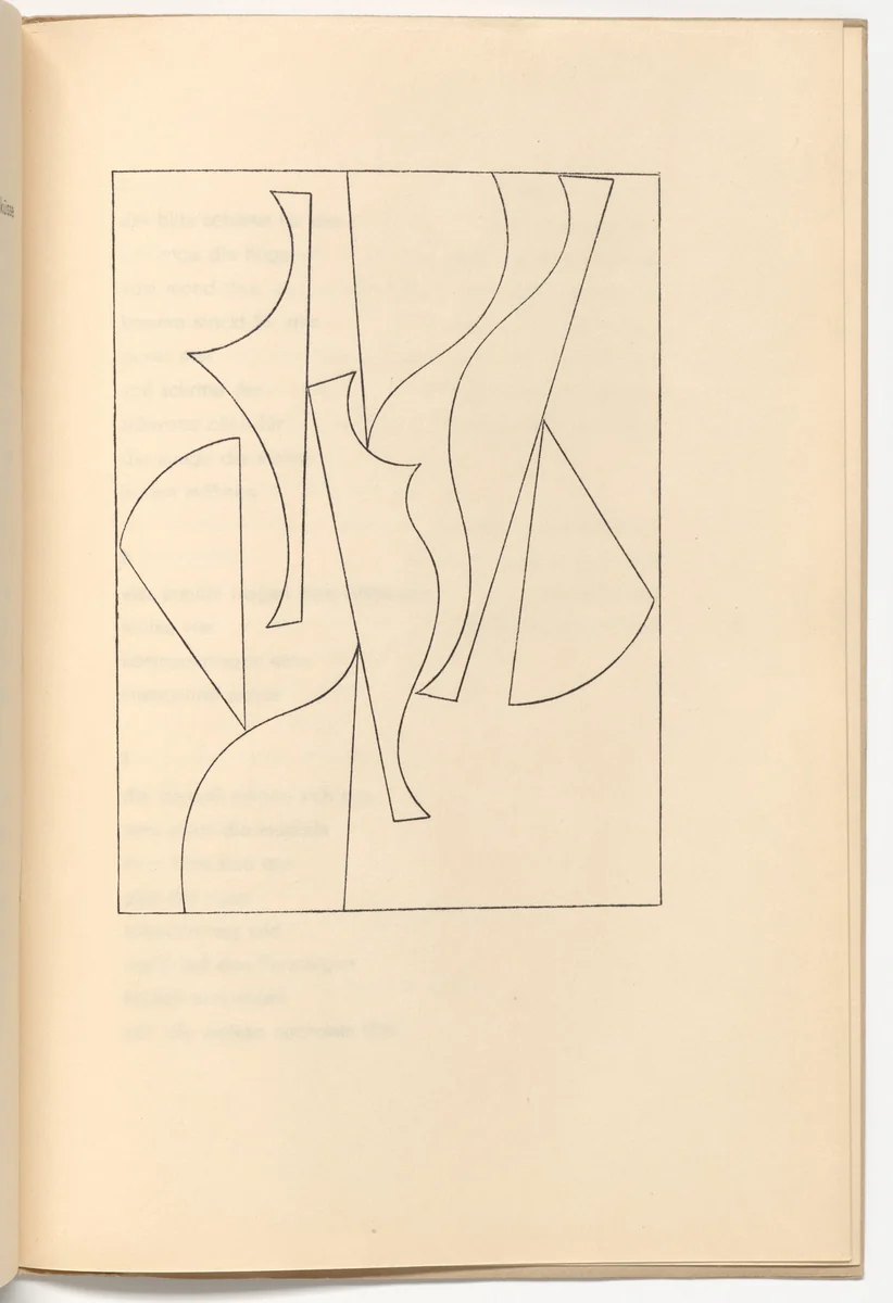 Plate (folio 16) from Muscheln und schirme (Shells and Umbrellas) by Sophie Taeuber-Arp, illustrated book, 1939