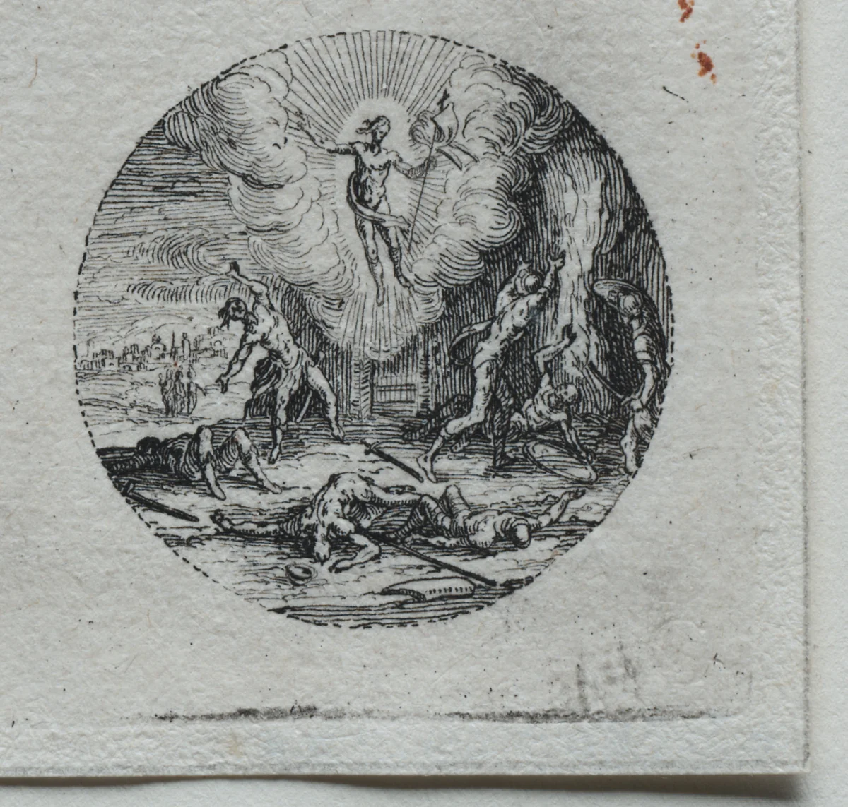 The Mysteries of the Passion: The Transfiguration by Jacques Callot, print, 1631