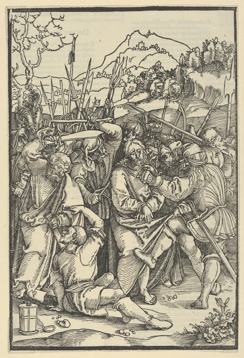 The Arrest of Christ, from Speculum passionis domini nostri Ihesu Christi by Hans Schäufelein, print, 1507