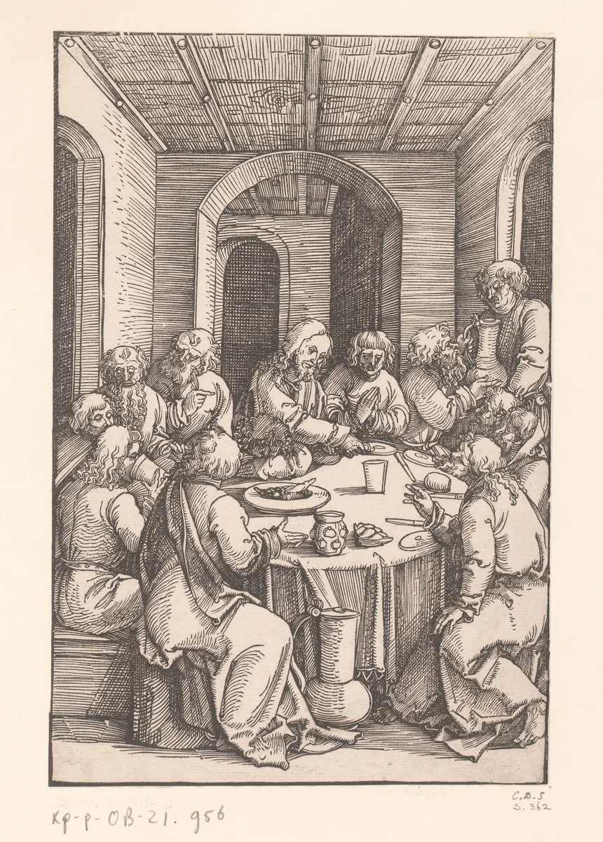 Laatste Avondmaal by anonymous, print, 1506-1507