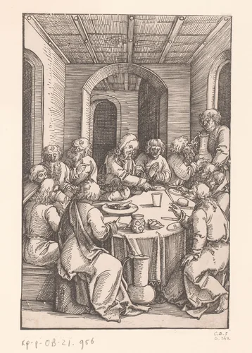 Laatste Avondmaal by anonymous, print, 1506-1507