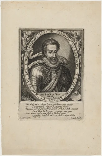 Henry IV, King of France by Crispijn van de Passe I, print, 1598