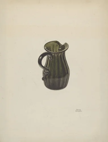 Cream Pitcher by Beverly Chichester, index of american design, 1940