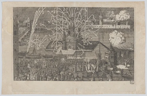 Plate K: Election and Coronation of Emperor Maximilian II by anonymous, print, 1612