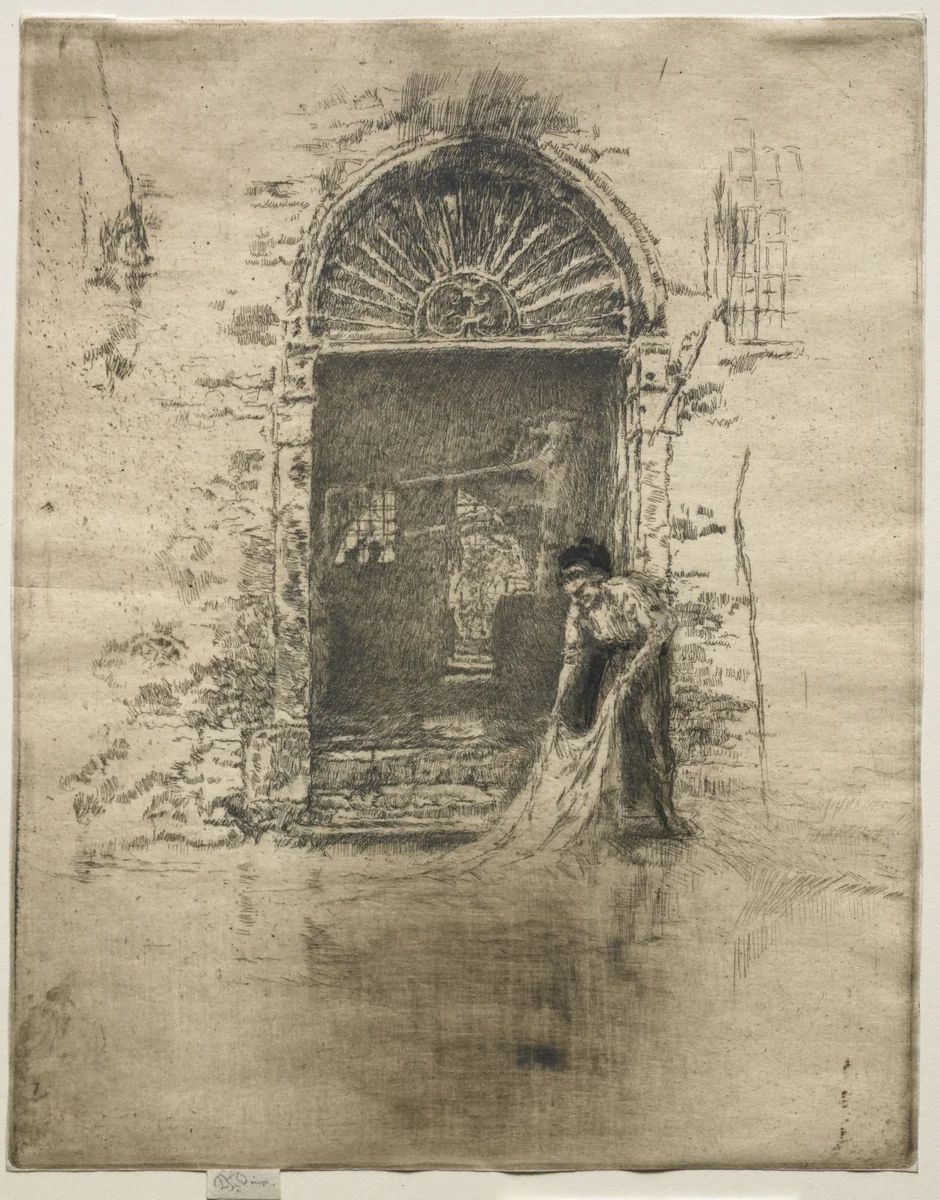 The Dyer by James McNeill Whistler, print, 1879-1880
