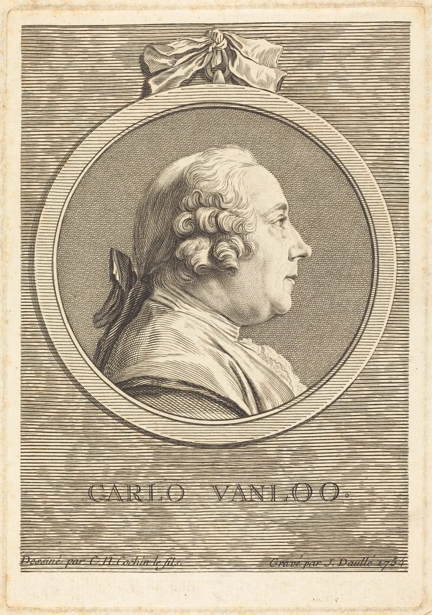 Carle Vanloo by Jean Daullé
Charles-Nicolas Cochin II, print, 1754