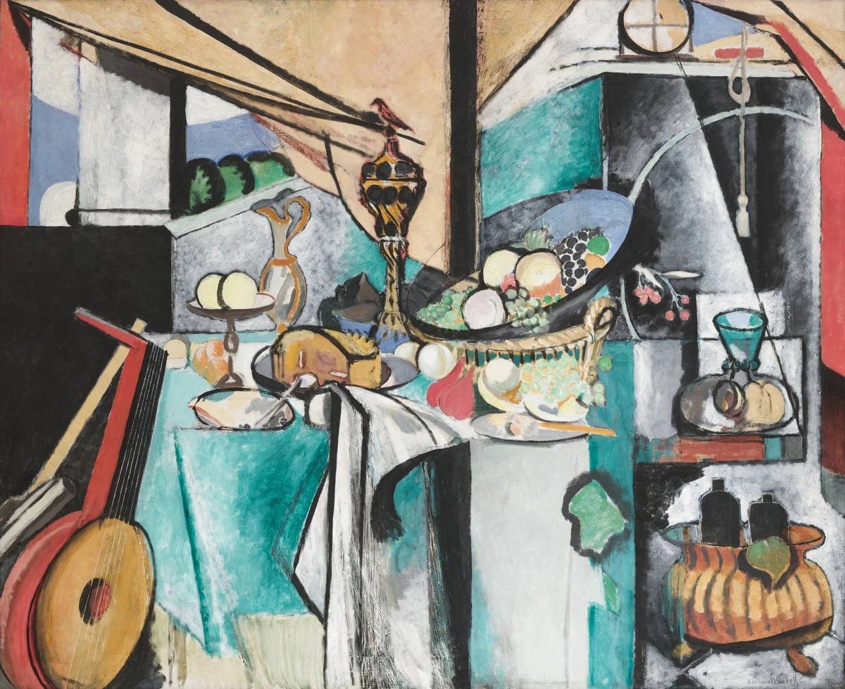 Still Life after Jan Davidsz. de Heem's "La Desserte" by Henri Matisse, painting, 1915