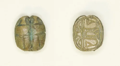Scaraboid: Two Scarabs Side By Side by Egyptian, other, -1550--1069