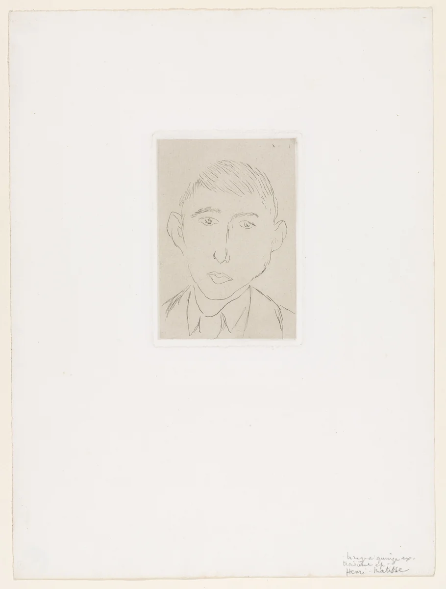 D. Galanis, "Peasant" (D. Galanis, "paysan") by Henri Matisse, print, 1915