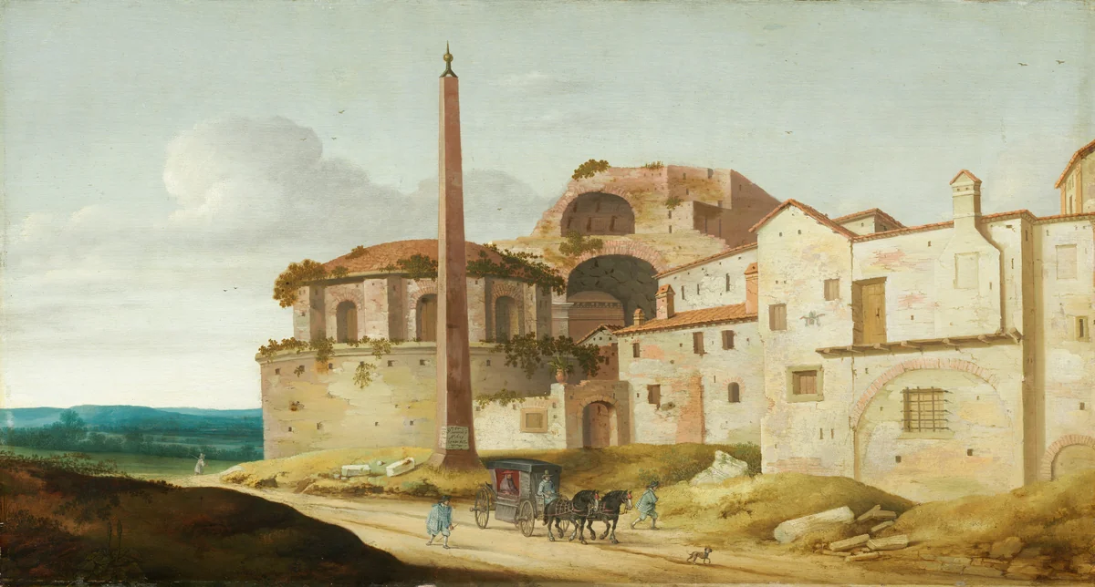 Church of Santa Maria della Febbre, Rome by Pieter Jansz Saenredam, painting, 1629