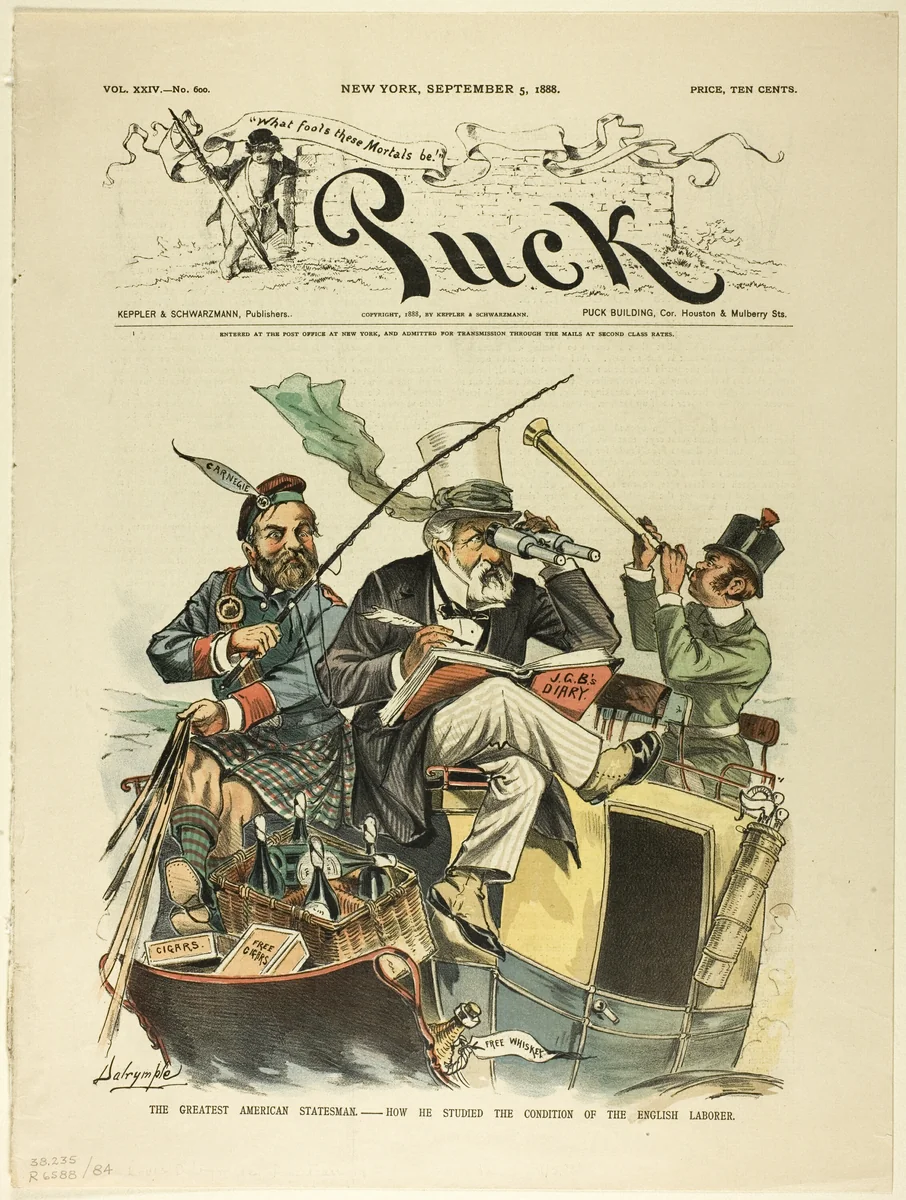 The Great American Statesman, Puck by Louis Dalrymple, print, 1883
