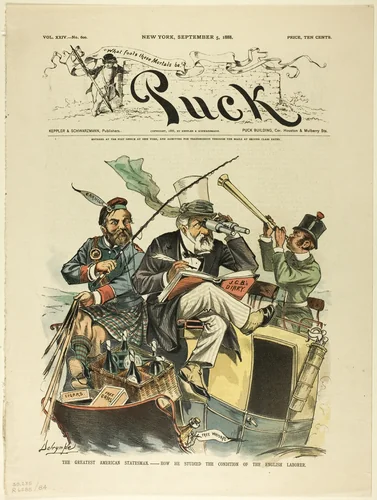 The Great American Statesman, Puck by Louis Dalrymple, print, 1883