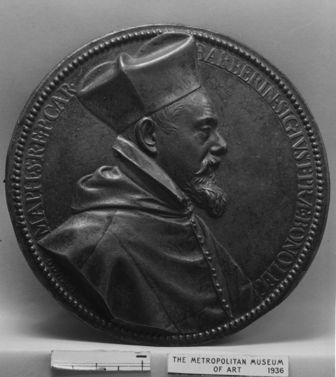 Maffeo Barberini (1568–1644), Cardinal 1606, later Pope Urban VIII (1623–44) by Guillaume Dupré, metalwork, 1612