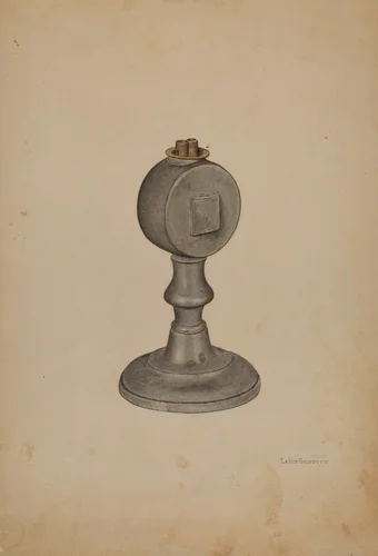 Camphor Lamp by LeRoy Griffith, index of american design, 1940