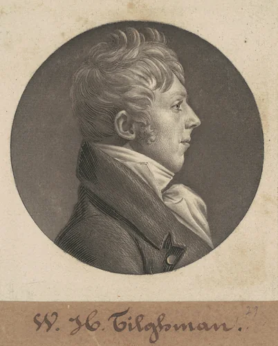 William Helmsley Tilghman by Charles B. J. Févret de Saint-Mémin, print, 1804