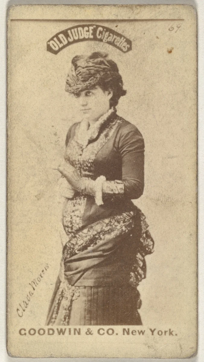 Clara Morris, from the Actors and Actresses series (N171) for Old Judge Cigarettes by Goodwin & Company, photograph, 1886-1890