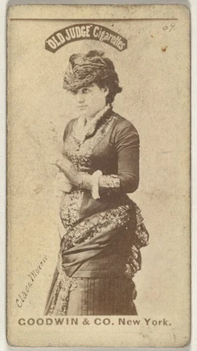 Clara Morris, from the Actors and Actresses series (N171) for Old Judge Cigarettes by Goodwin & Company, photograph, 1886-1890