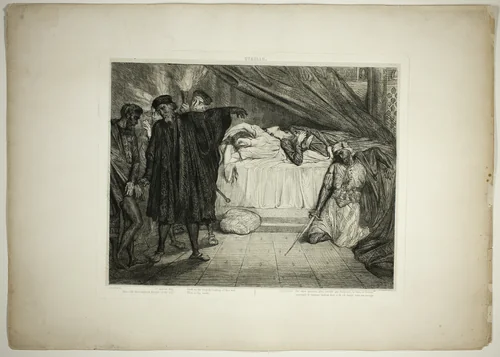 O Spartan dog, plate fifteen from Othello by Théodore Chassériau, print, 1844