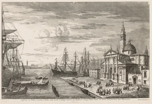 Views of Venice: The Basin of St. Mark's by Michele Marieschi, print, 1741