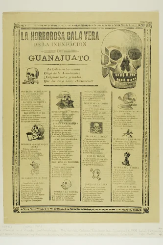 The Horrible Calavera of the Flooding of Guanajuato by Manuel Manilla
José Guadalupe Posada, print, 1900-1910