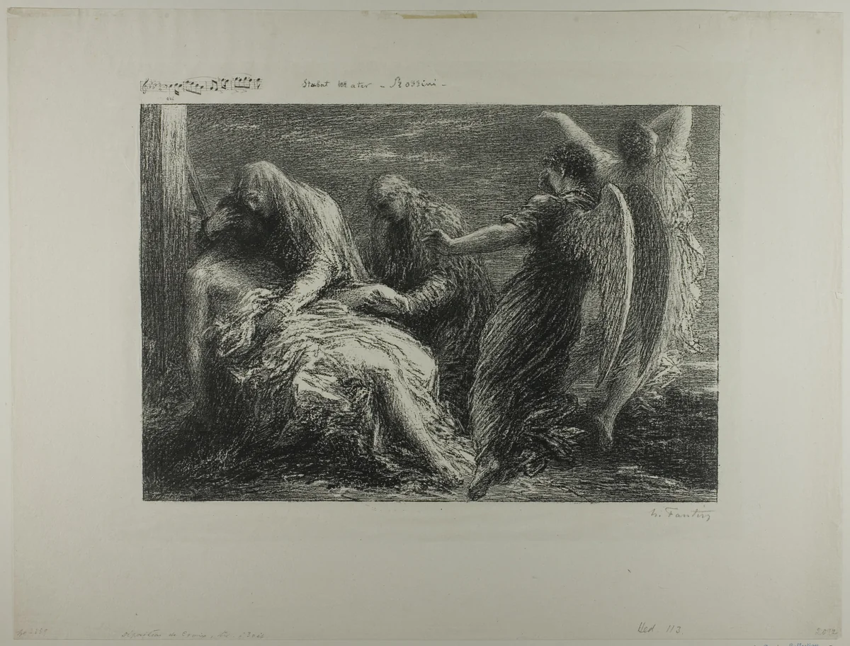Deposition from the Cross by Henri Fantin-Latour, print, 1893