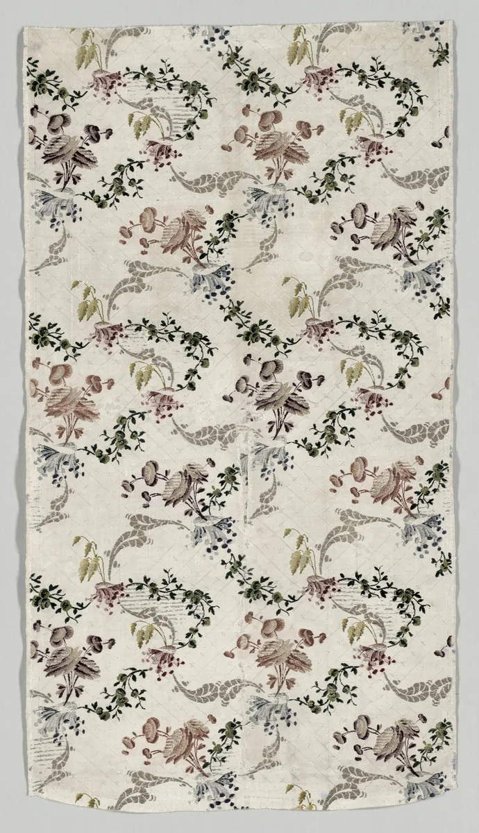 Length of Brocaded Silk by Jean Baptiste Pillement, textile, 1723-1774