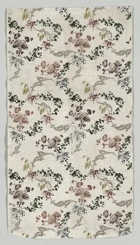 Length of Brocaded Silk by Jean Baptiste Pillement, textile, 1723-1774