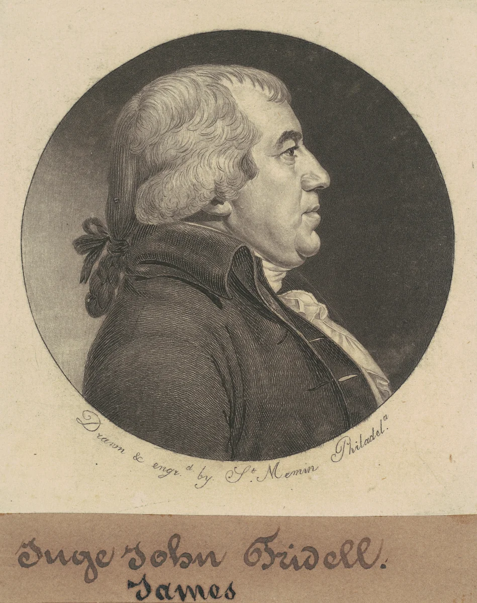 James Iredell by Charles B. J. Févret de Saint-Mémin, print, 1798-1799