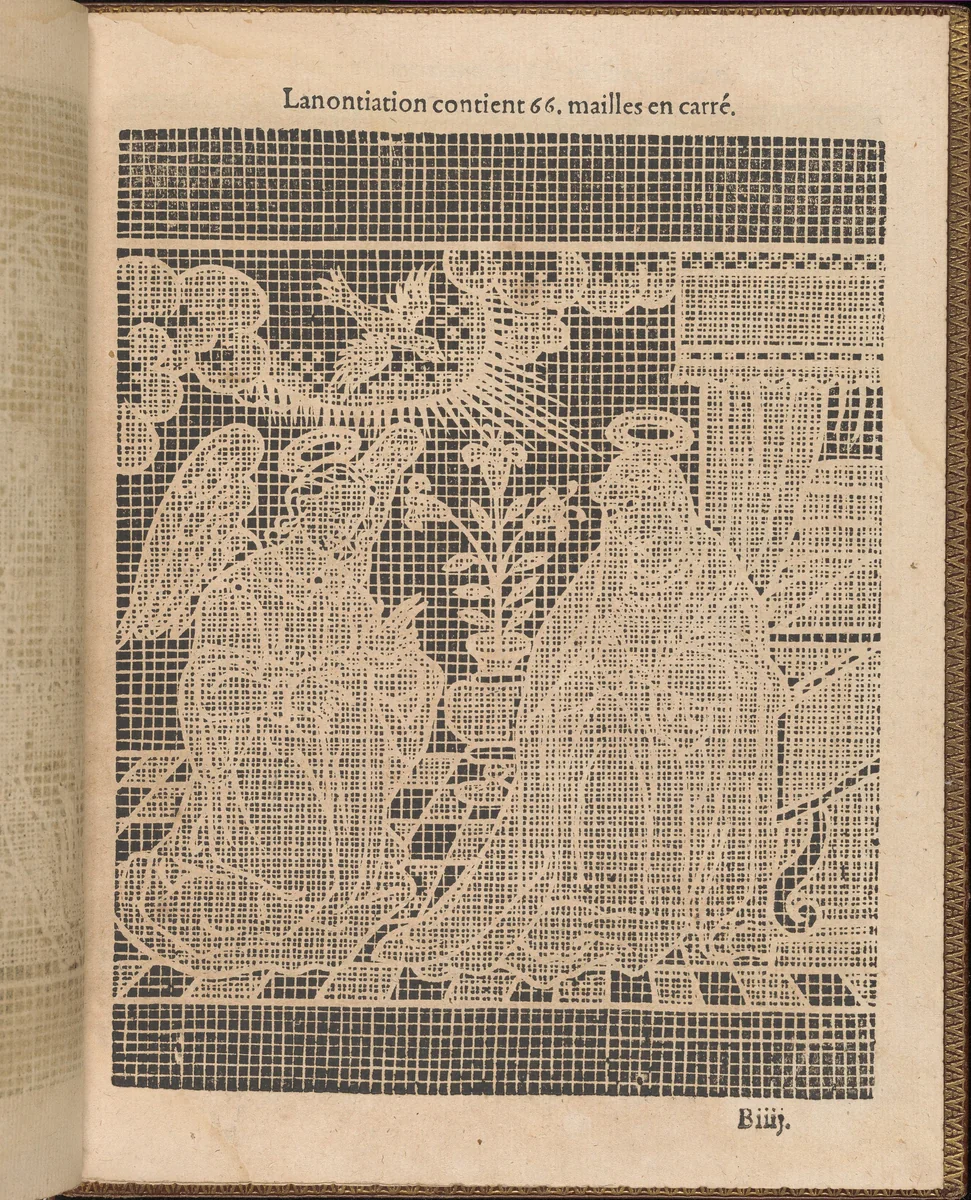 La Pratique de l'Aiguille, page 8 (recto) by Matthias Mignerak, book, 1605