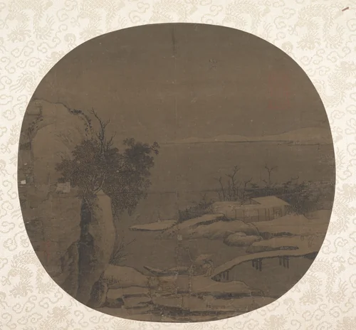 Bridge in Snow by Unidentified Artist, painting, 967-999