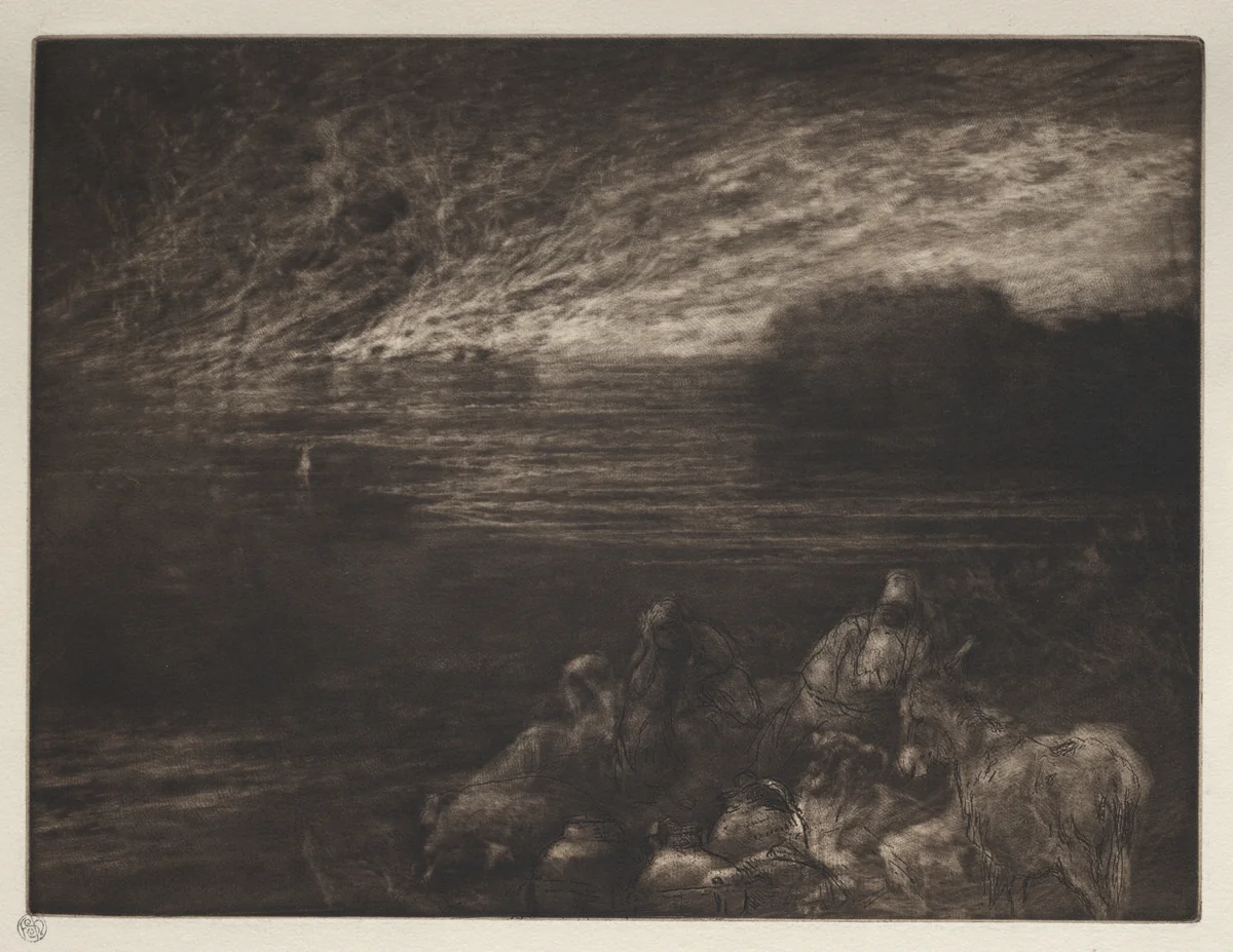 The Pillar of Salt by Francis Seymour-Haden, print