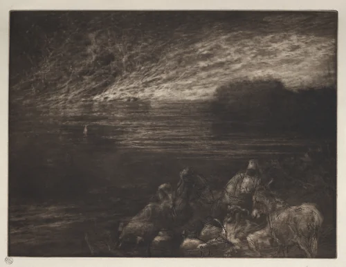 The Pillar of Salt by Francis Seymour-Haden, print