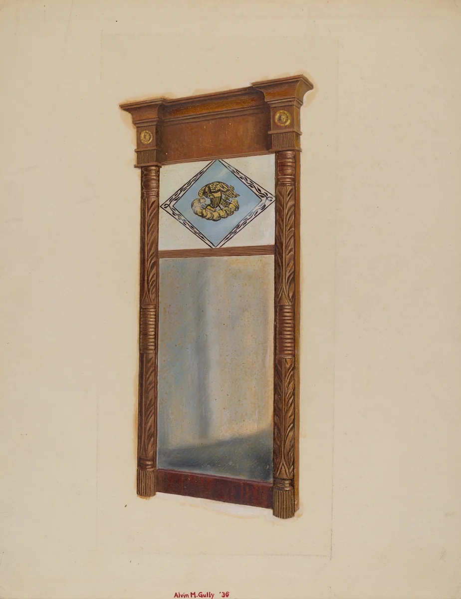 Empire Mirror by Alvin M. Gully, index of american design, 1936